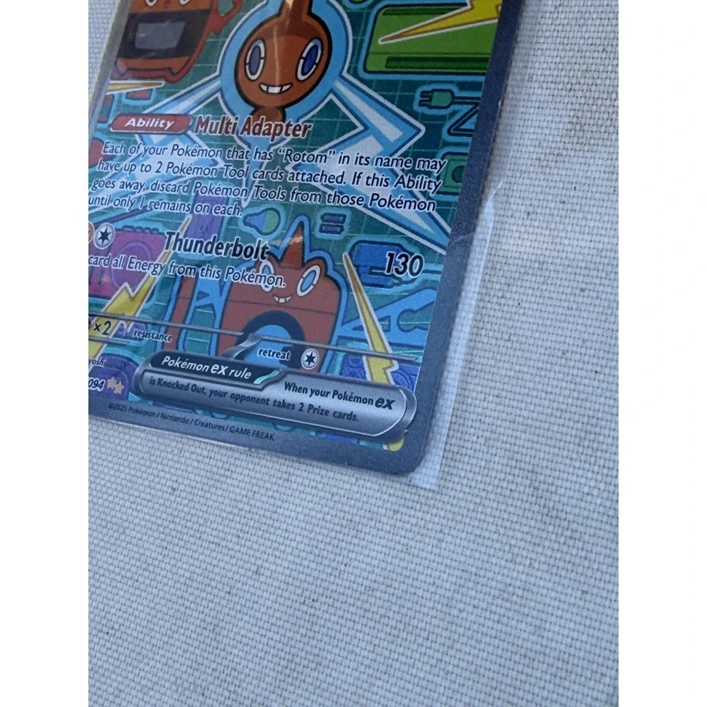 Pokemon TCG Rotom Ex 126/094 Full Art Holo Secret Rare English Moderately Played